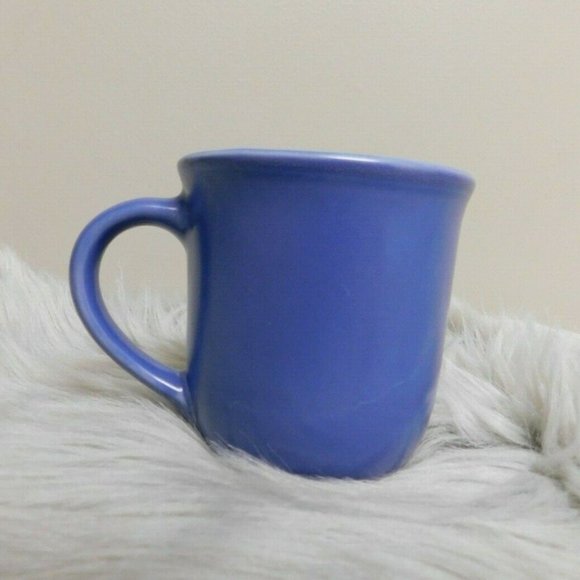 Pfaltzgraff BAJA Blue w/ Mauve & White Daisy Coffee Mug Tea Cup - Picture 3 of 4